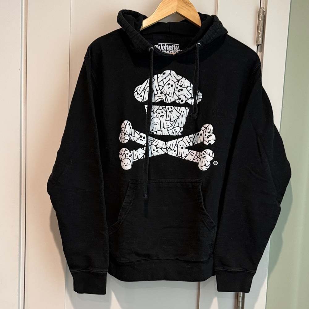 Johnny Cupcakes Ghost Hoodie - EUC - Small - Halloween